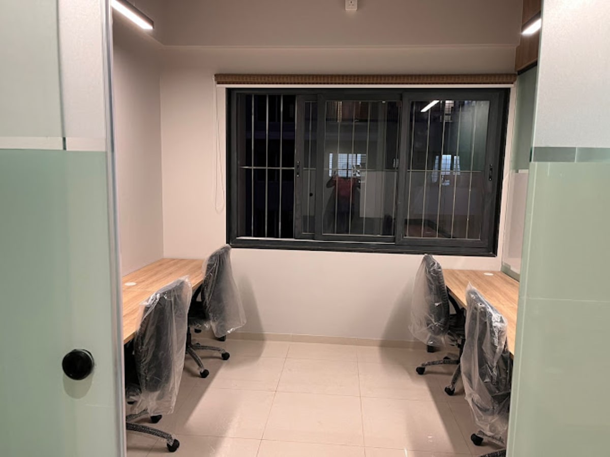 Private team cabin with dedicated desks at Pithika